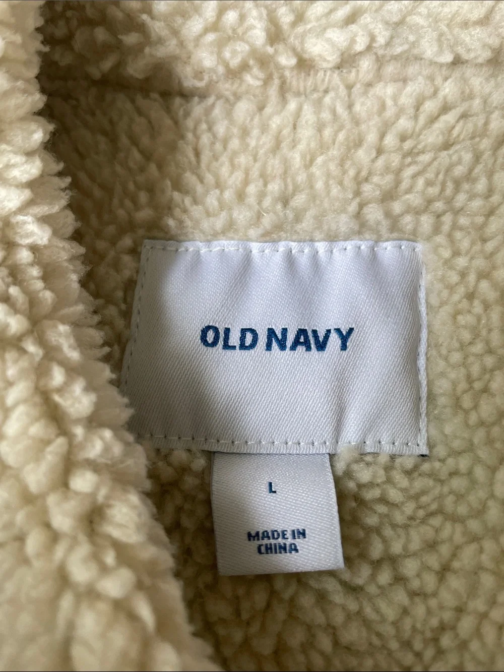 Old Navy Denim Sherpa-Lined Trucker Jacket - Blue